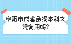 阜陽市成考函授本科文憑有用嗎